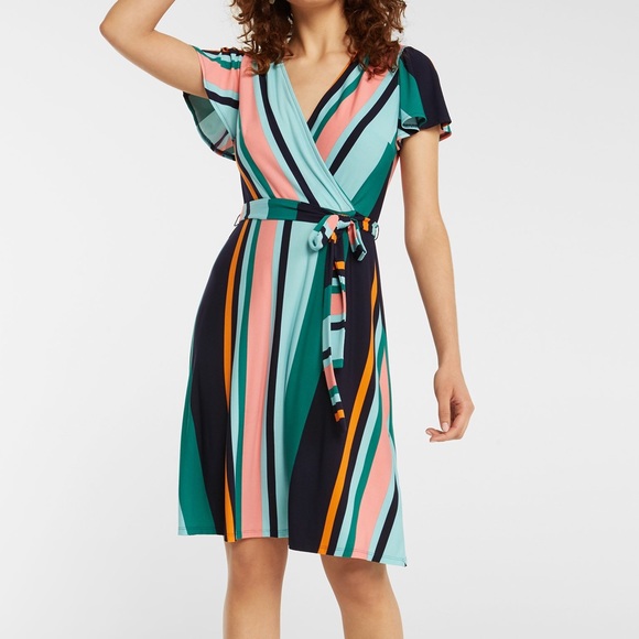 NWT Donna Morgan stripe print dress - Picture 1 of 8